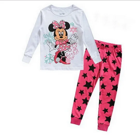 STYLE 13 A% A-07, коллекция года, пижамы с героями мультфильмов для девочек, детские пижамы, детские пижамы, комплект одежды, детская одежда для сна с длинными рукавами, пижамы для девочек, домашние комплекты - Цвет: STYLE 13