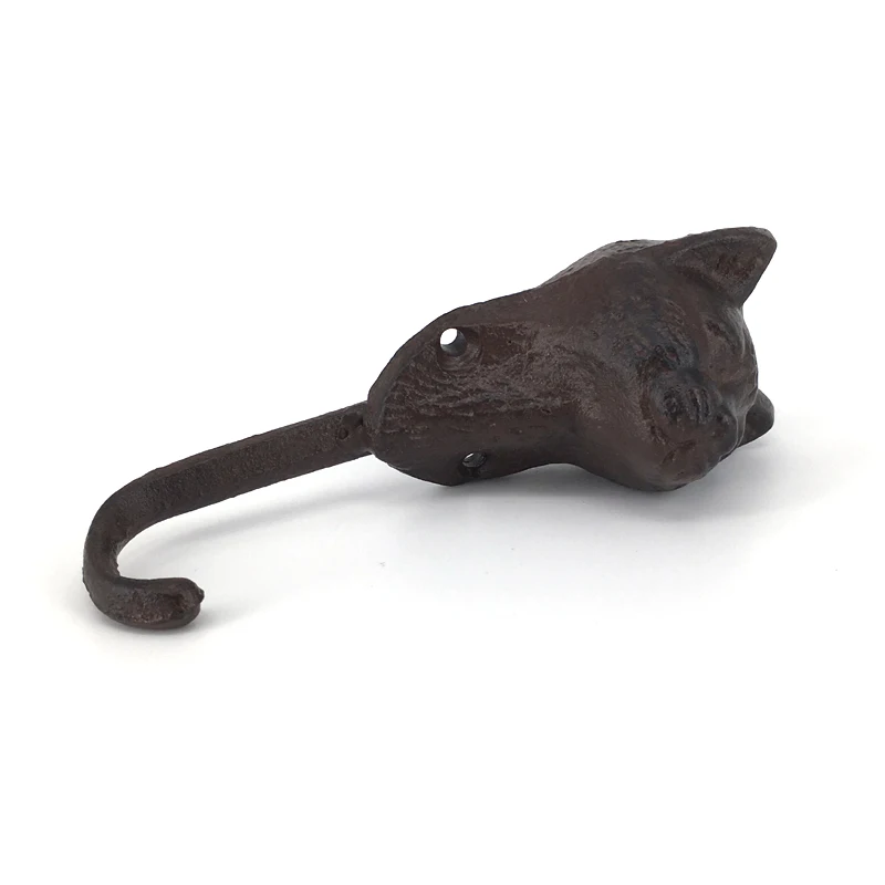 

1x Retro Wall Mounted Cast Iron Cat shape Coat Robe Hanging Hook Home Door Clothes Hanger