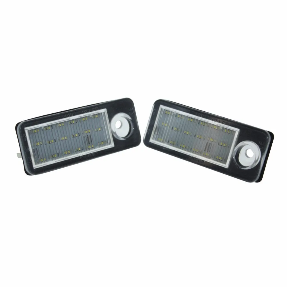 Светодиодная лампа номерного знака для Audi A6 C6 B Avant Wagon 1998 2005 Canbus без ошибок 18SMD
