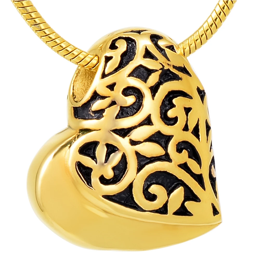 CMJ8234 уникальное и модное сердце Мемориал урна кулон Collier Femme похоронная шкатулка