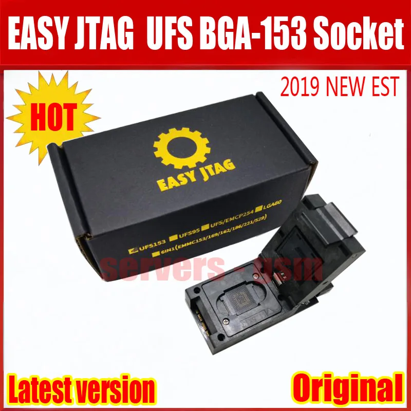 Новейший Простой Jtag плюс UFS BGA-153 адаптер с легкий Jtag плюс коробка