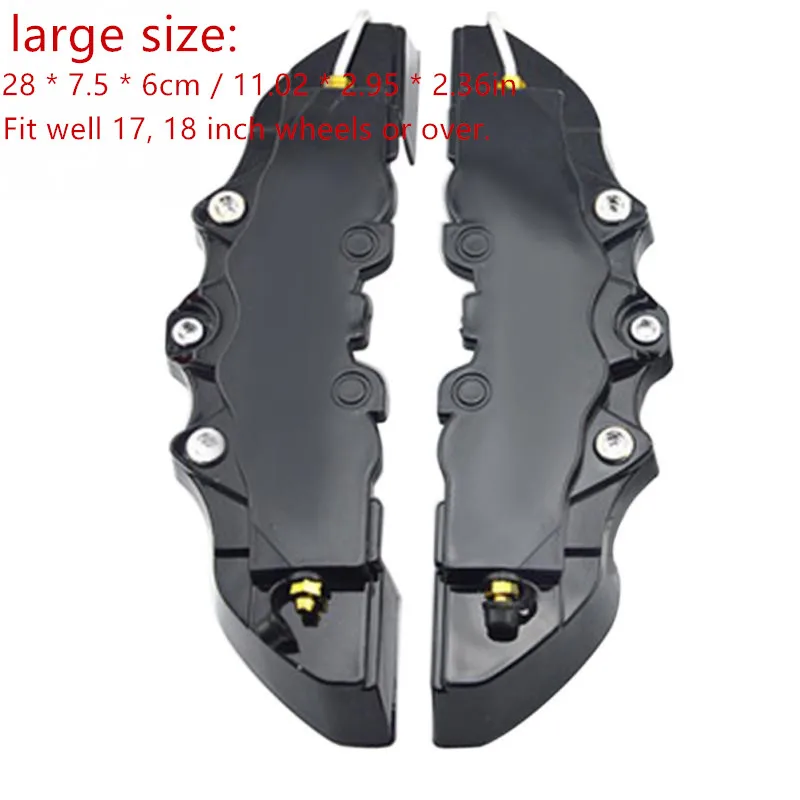 L black Brembo Украшение автомобиля Abalone модифицированный тормозной суппорт крышка бака тормозной жидкости стерео суппорт крышка тормозной суппорт крышки высокого качества ABS пластик - Цвет: L black Brembo