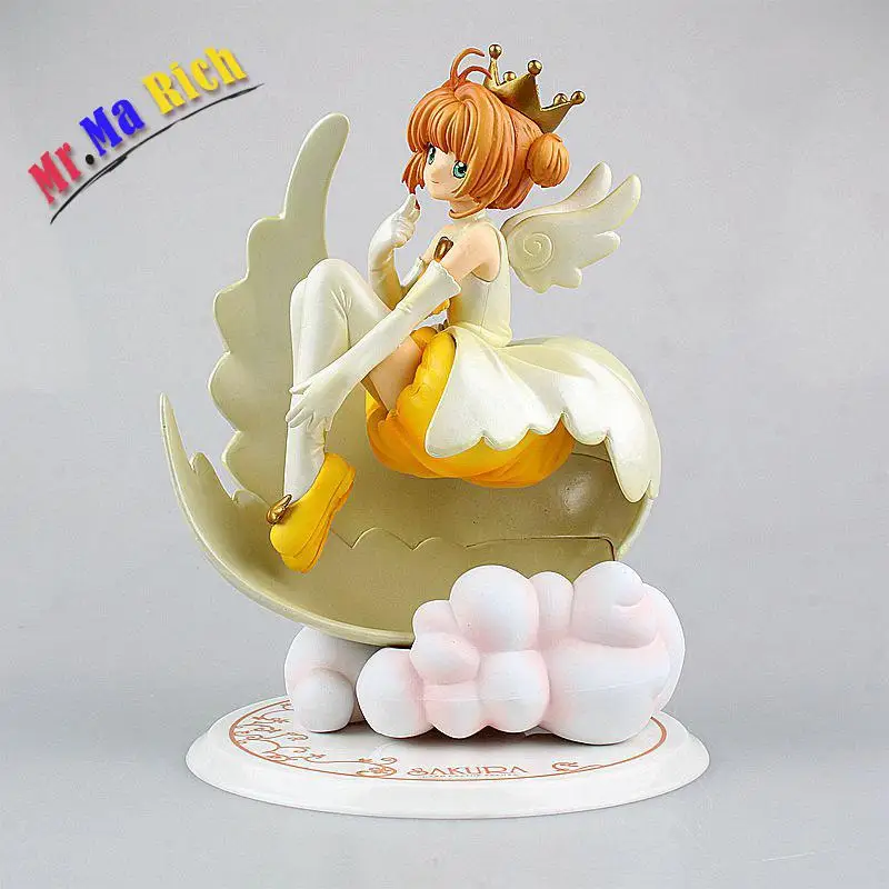 Бесплатная доставка Аниме Cardcaptor Sakura Figma 244 Kinomoto ПВХ фигурка Коллекционная модель