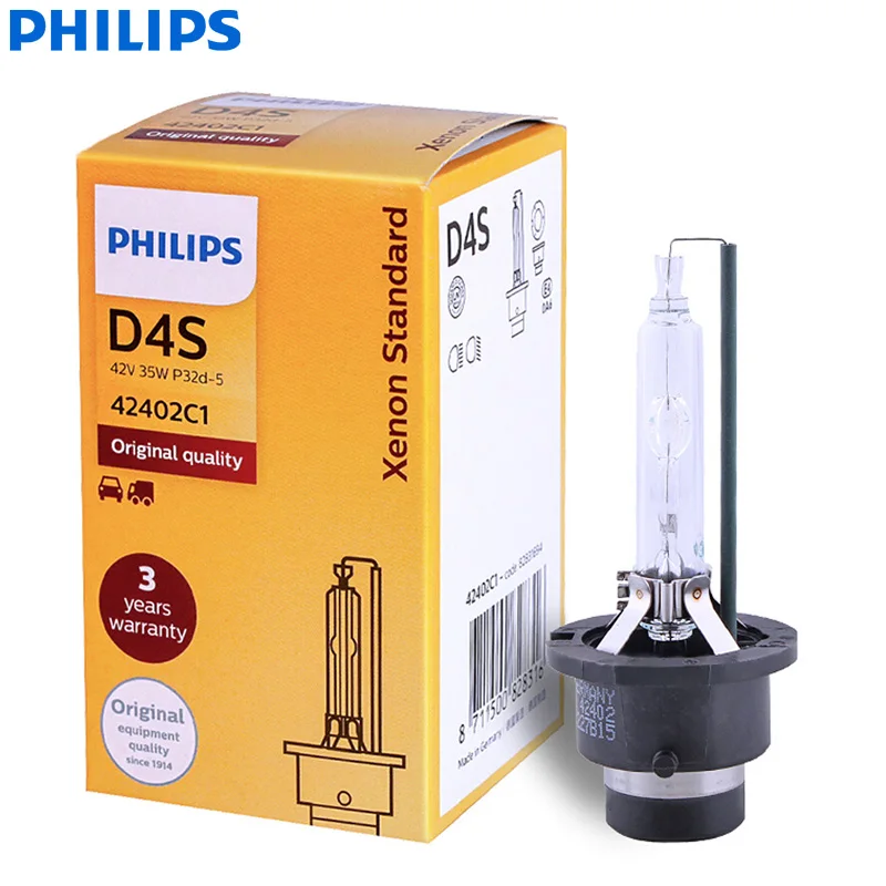 D4S Philips Xenon стандарт D1S D2S D2R D3S D4S 35W оригинальные ксеноновые HID фары автомобиля лампы авто лампы ECE OEM качество(один - Испускаемый цвет: D4S