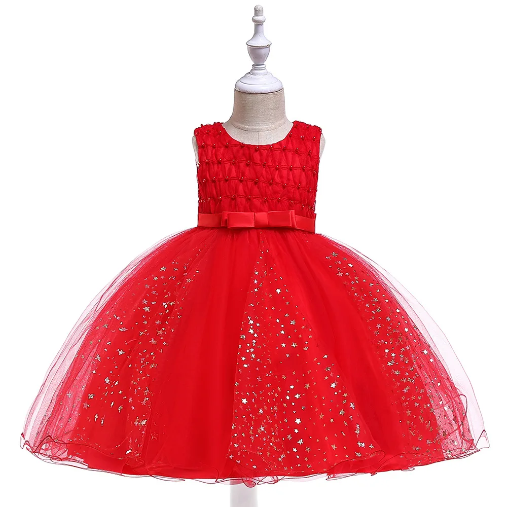 

Red Tulle Flower Girl Dresses For Weddings Prom Evening Tutu Party Dresses Princess