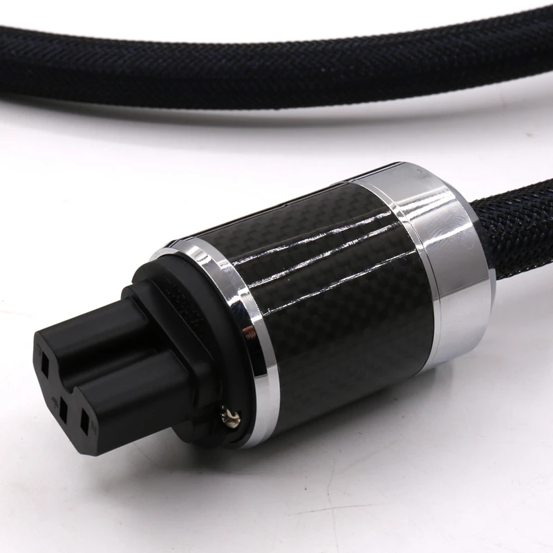 Hi End 3TS20 OFC медь стандарт ЕС кабель питания с чистой меди углеродного волокна Schuko