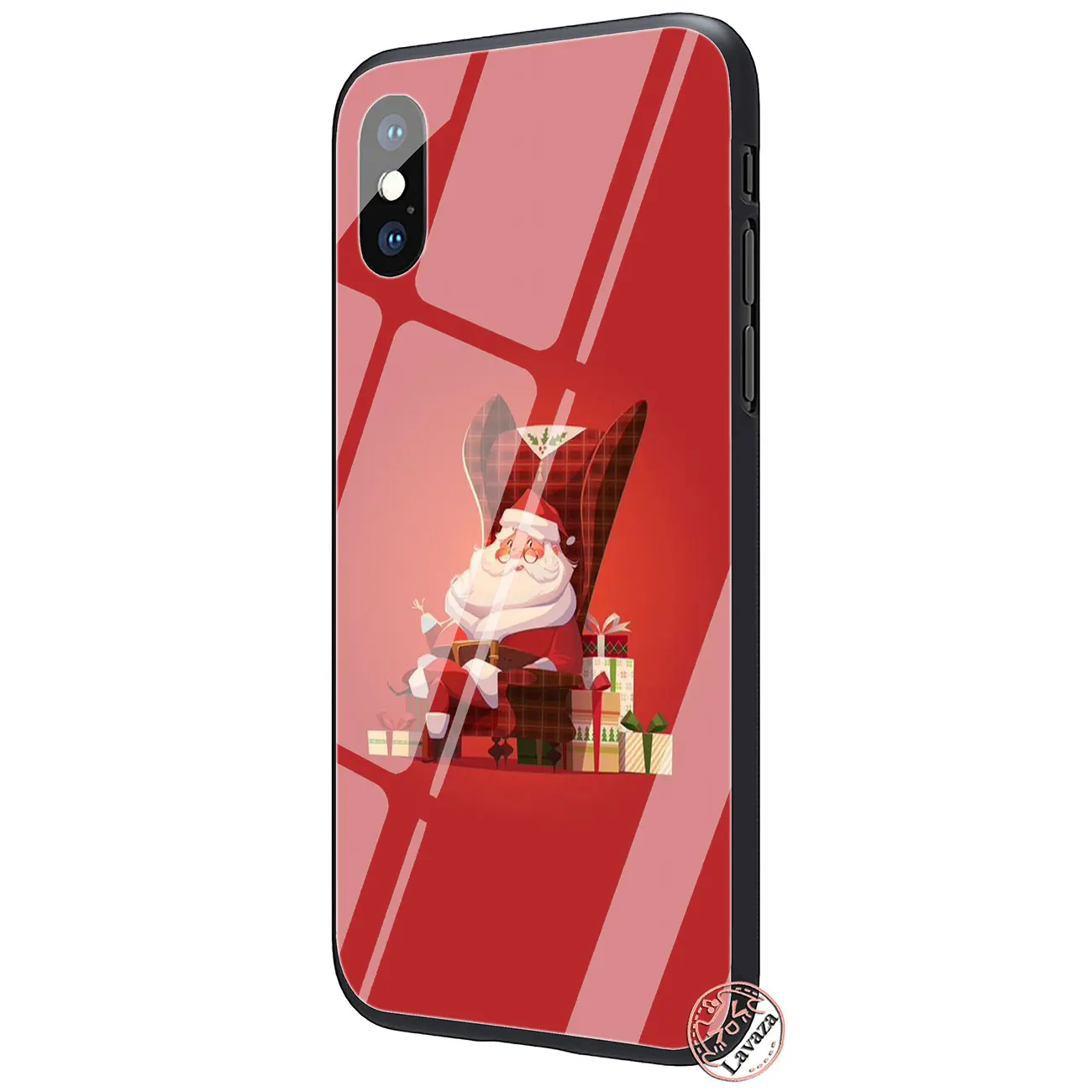Lavaza Happy new year Merry Christmas закаленное стекло чехол для телефона Apple iPhone XR XS Max X 8 7 6 S Plus 5 5S SE чехлы - Цвет: TG4