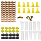 Комплект для выращивания королевы, пластиковая защитная клетка King Bee, основа для ячеек, пластиковые инструменты для пчеловода