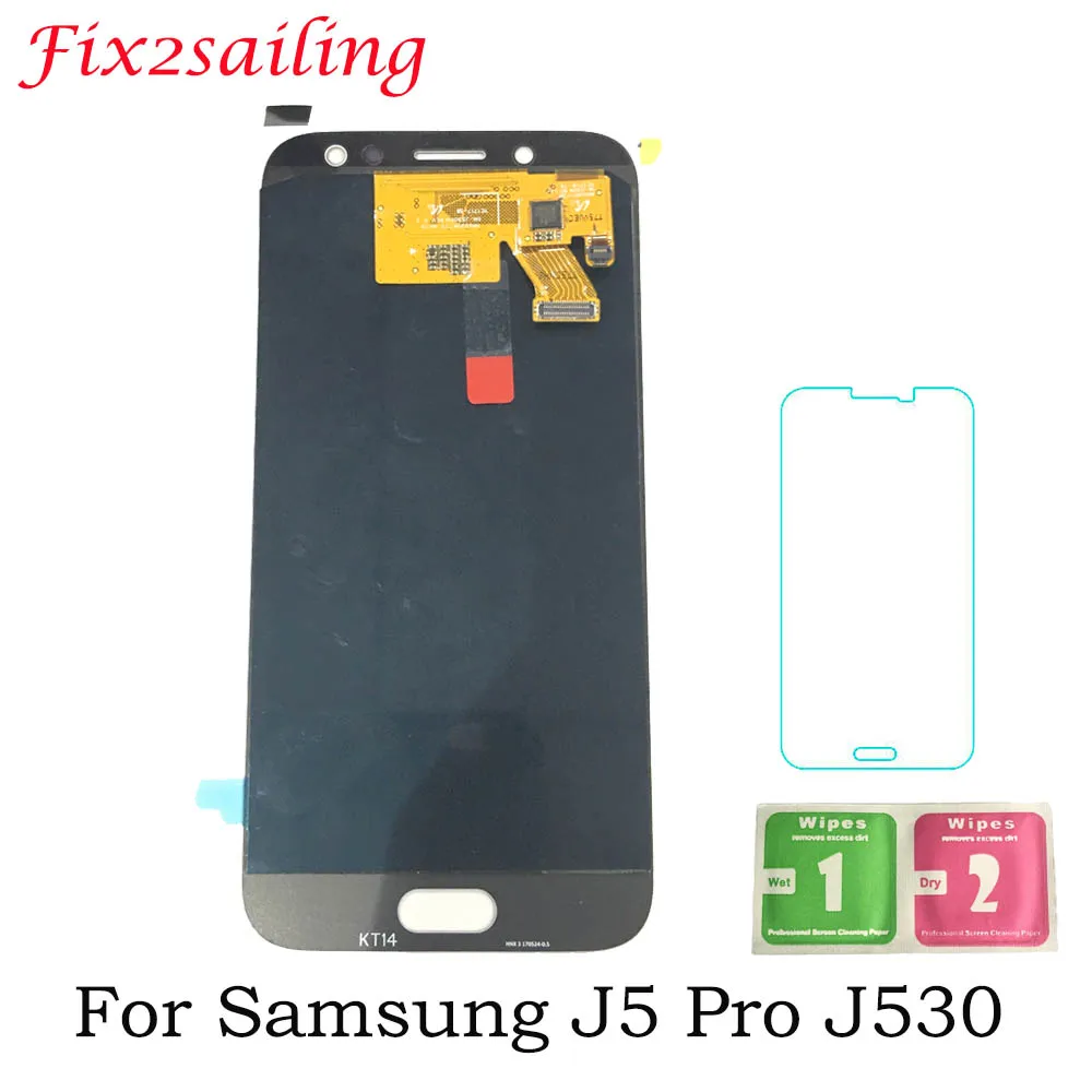 100% протестированный рабочий ЖК дисплей S для Samsung Galaxy J5 Pro 2017 J530 J530F SM с сенсорным
