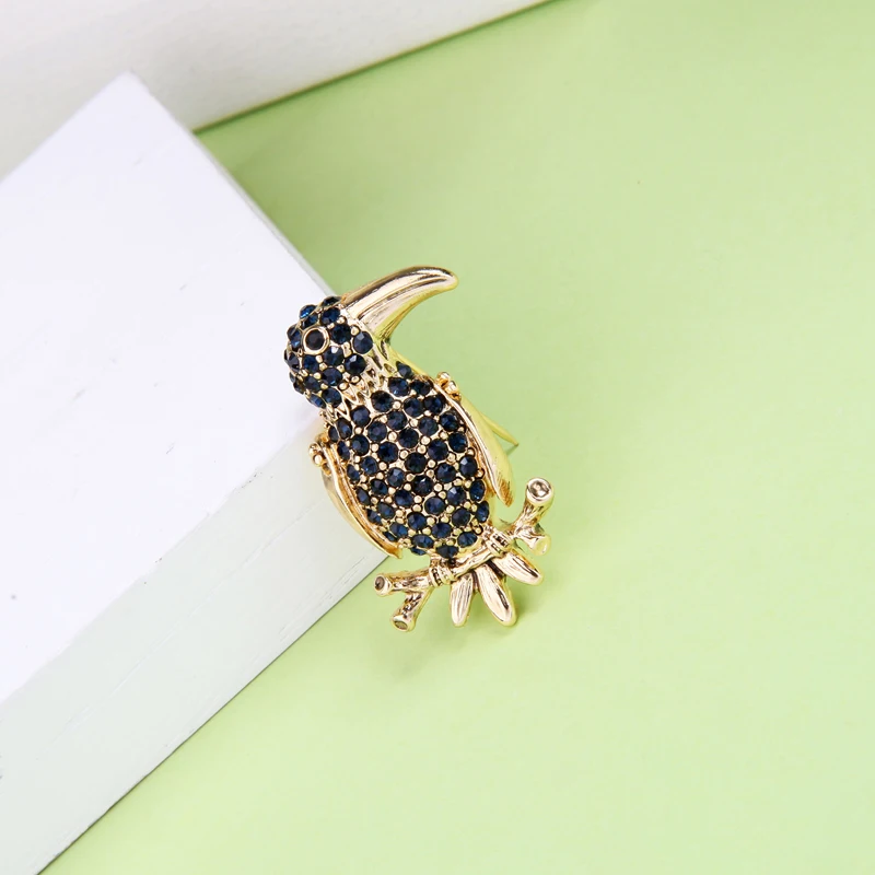 Мода Кристалл Птица лягушка животное брошь подарок ювелирные изделия 2020