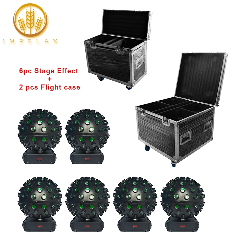IMRELAX 6 шт. 5x18W светодиодный вращающийся магический шар светильник RGBWA УФ 6in1