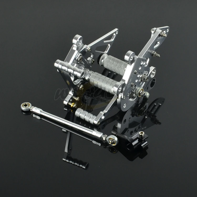 CNC регулируемые мотоциклетные заготовки подножки педали отдых Rearset подножки для Aprilia RSV4 2009-2013 2009 2010 2011 2012 2013