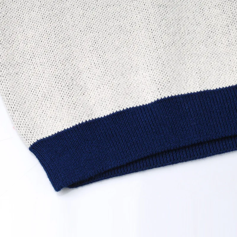 TANGNEST 2018 Новое поступление v образный вырез пэчворк крутой мужской свитер полная