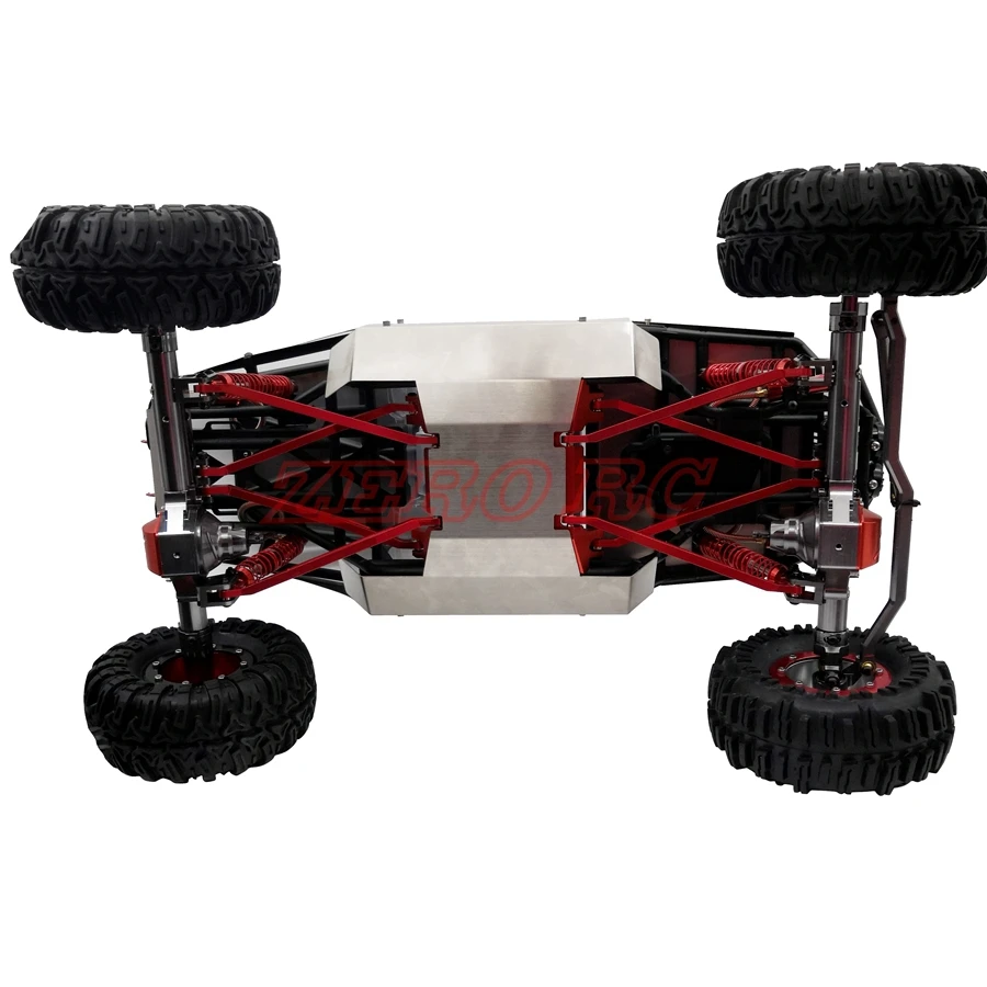 RC 1/10 грузовиков осевой Рейф рулон клетка из нержавеющей дна Защитная панель