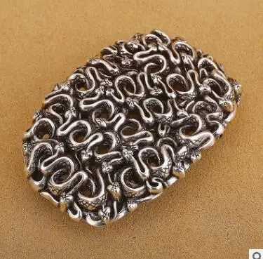 Новинка 2018 Западная пряжка древнее серебро змеиная голова 3 8 ремень| |