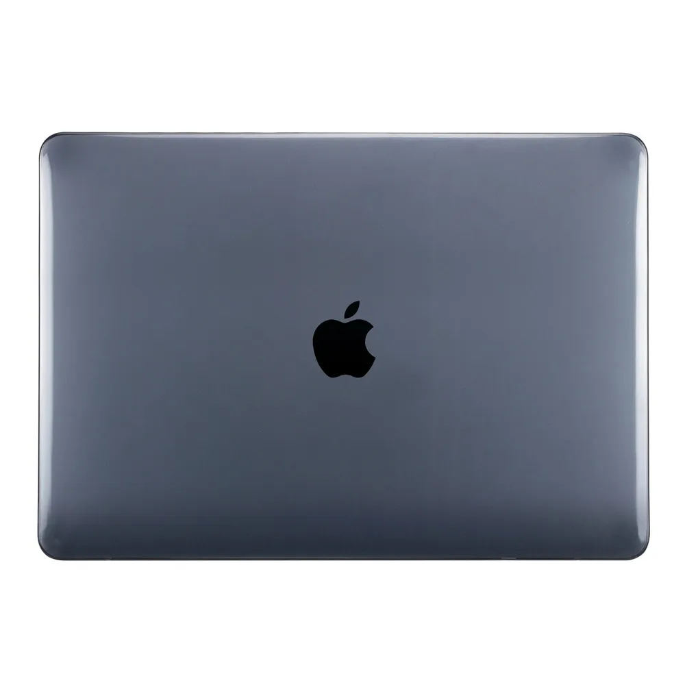 Black Кристальный Жесткий Чехол для ноутбука Macbook pro Air retina 11 12 13 15 с сенсорной панелью для MacBook New Air 13 A1932 чехол EGYAL - Цвет: Black