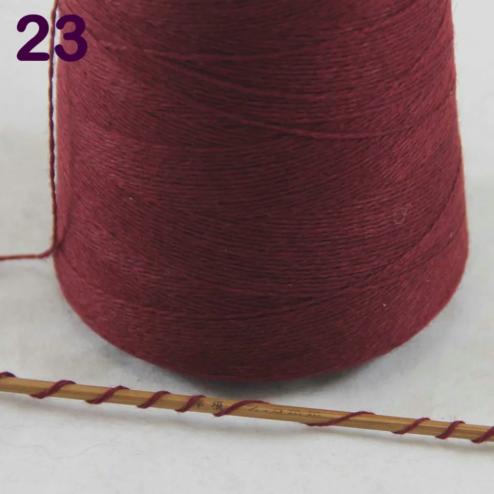 

Sales 1X500g high quality 100% pure cashmere warm soft hand-woven tower yarn Wine 262-5023