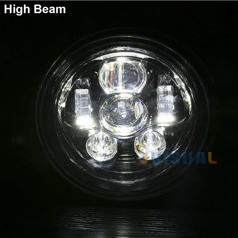 7-дюймовый мотоцикл фары DRL 7 &quotКруглый LED 883 проектор для Jeep Wrangler Road King Honda BREAKOUT |