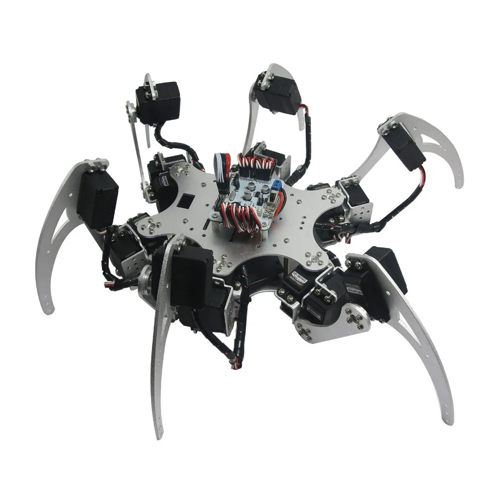 Полный комплект с 18 сервоприводами MG996R и контроллером для Arduino 18DOF алюминиевый