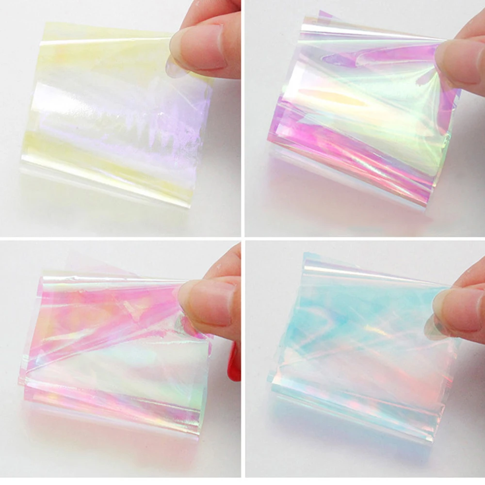 Дизайн ногтей стекло сломанное украшение фольга бумага DIY перевод рисунка