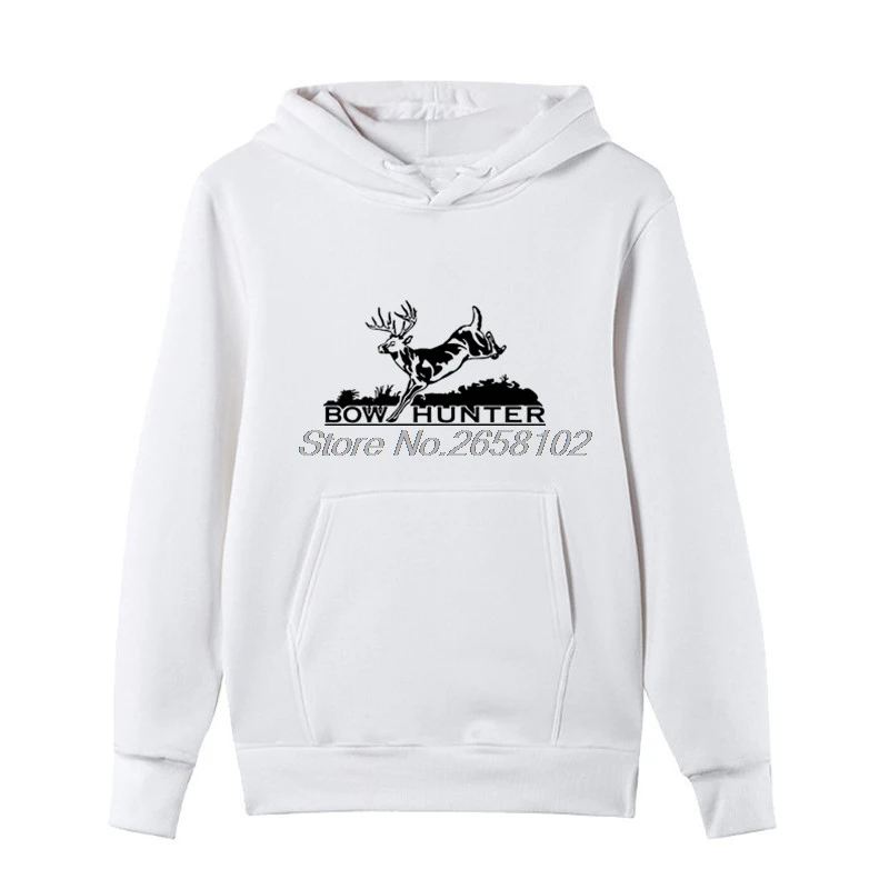 Повседневная мужская хлопковая толстовка Hunt Bow Deer Hunter Клубные худи флисовая