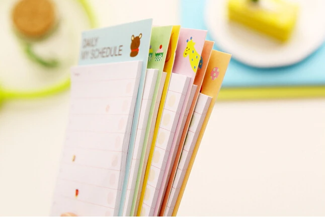 Новые Стикеры для ежедневного и еженедельного расписания блокноты записей
