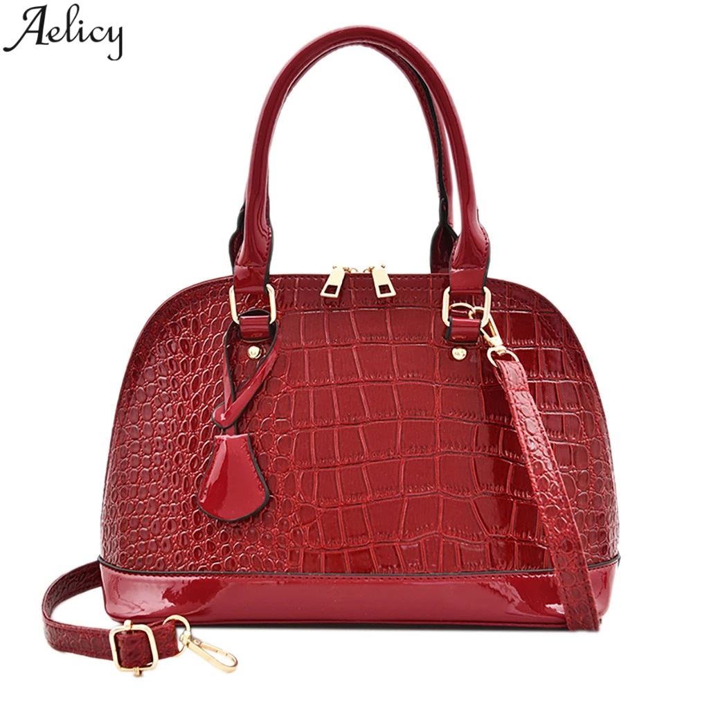 Aelicy женская модная сумка из искусственной кожи аллигатора Женская универсальная