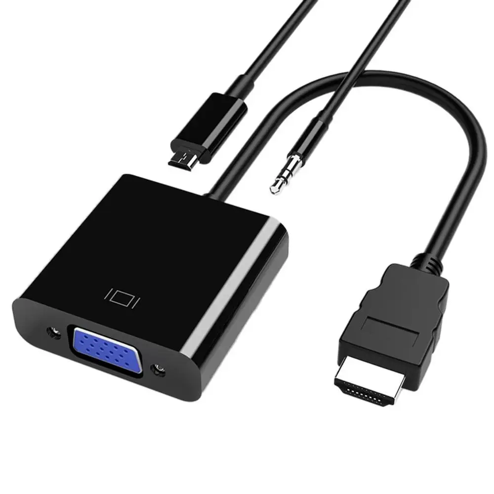 Медный провод материал Hw 2202 Hdmi к Vga кабель с аудио источник питания видео