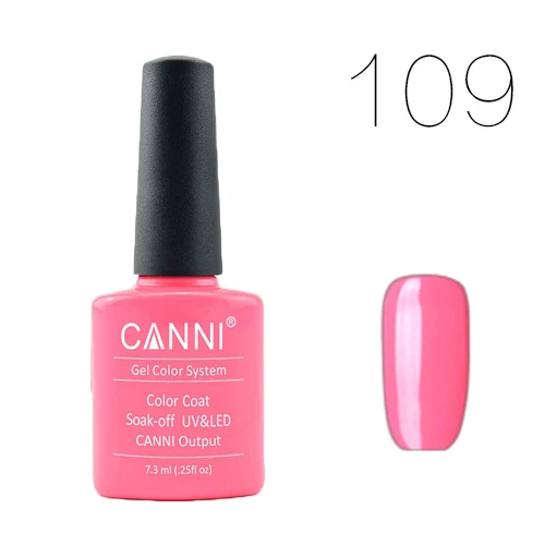 109 CANNI UV лак для ногтей 145-168 Блестящий УФ-гель для ногтей лак светодиодный впитывающий клей для нейл-арта УФ-гель лак 238 цветов CN03 - Цвет: 109