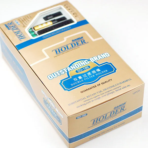 1 коробка/Лот фильтр для сигарет Sanda многоразовый дымовой табак с фильтрами sd27