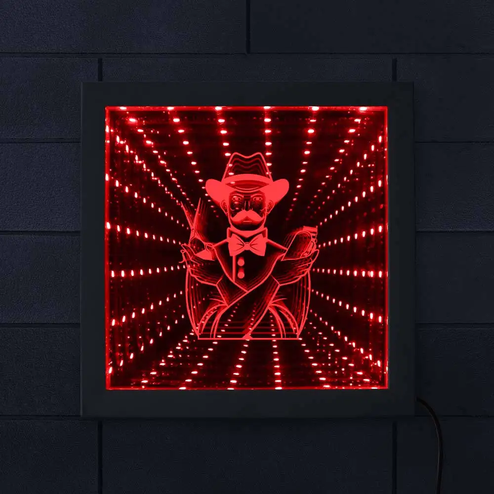 Парикмахерская бесконечность зеркало бесконечное пространство графика