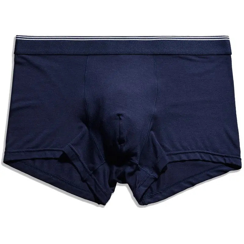 4XL плюс боксеры мужские боксершорты мужские боксеры нижнее бельё Homme свободные Macho трусы Модальные cueca masculina - Цвет: Dark blue