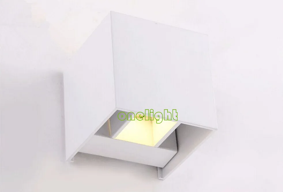 Светодиодные уличные настенные лампы COB 6 Вт теплый белый холодный свет 2x3