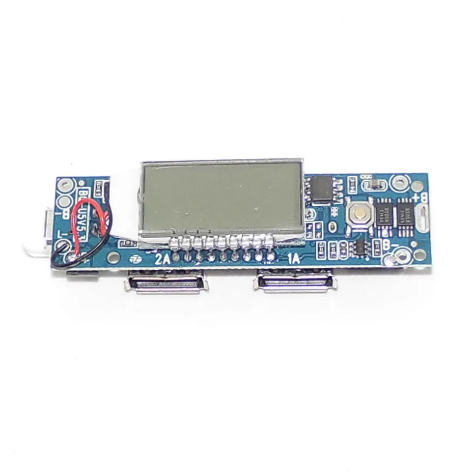 DIY mobile power can be installed five 18650 lithium battery cassette for welding free charging treasure / display |