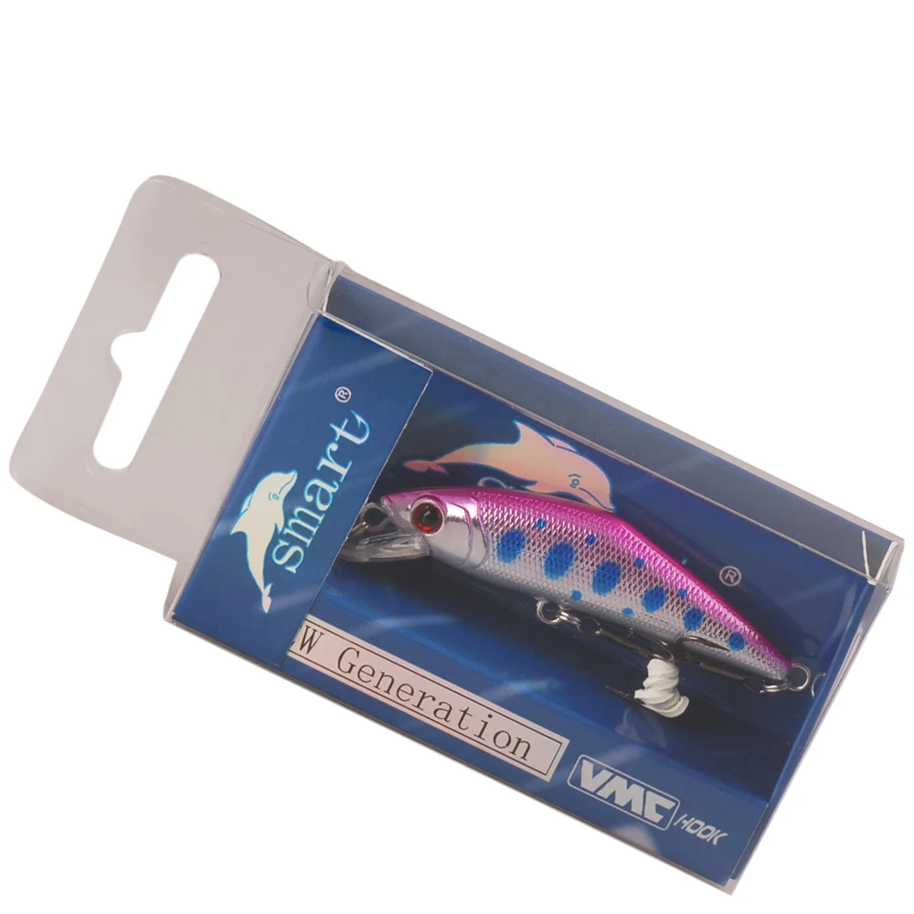 TAF Minnow приманки 50 мм 3 6 г тонущие рыболовные наживки Франция VMC крючками Swimbait ИСОГД