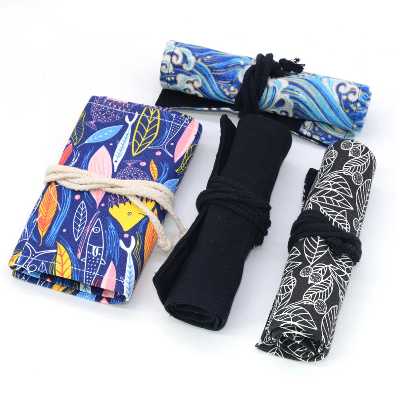 

12/24/36 Holes Pencil Case Trousse Stylo Kawaii Cat Roll Pennen Etui Astuccio Porta Penne Articulos Escolares Large School