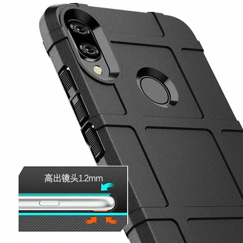 Прочный защитный противоударный чехол для Xiaomi Redmi Note 7 матовый ультратолстый 360