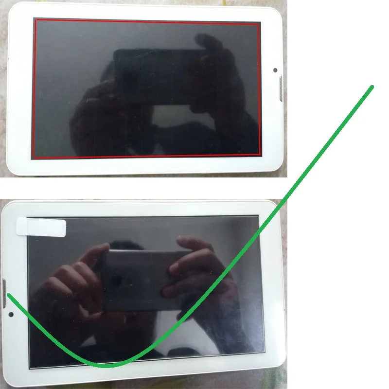 Myslc 153X85 мм закаленное Стекло Экран Защитная пленка для 7 дюймов планшетный ПК+ Экран очистящая бумага/салфетки