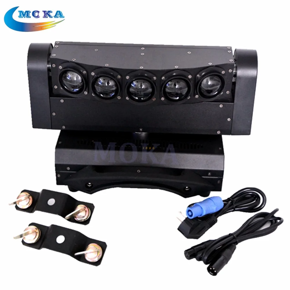 2 шт./лот Высокое качество CREE LED moving head light 5x10 Вт led beam bar DMX512 сценический свет