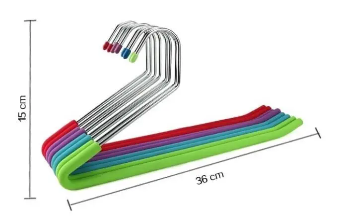 Противоскользящая вешалка для брюк взрослых из нержавеющей стали Волшебная