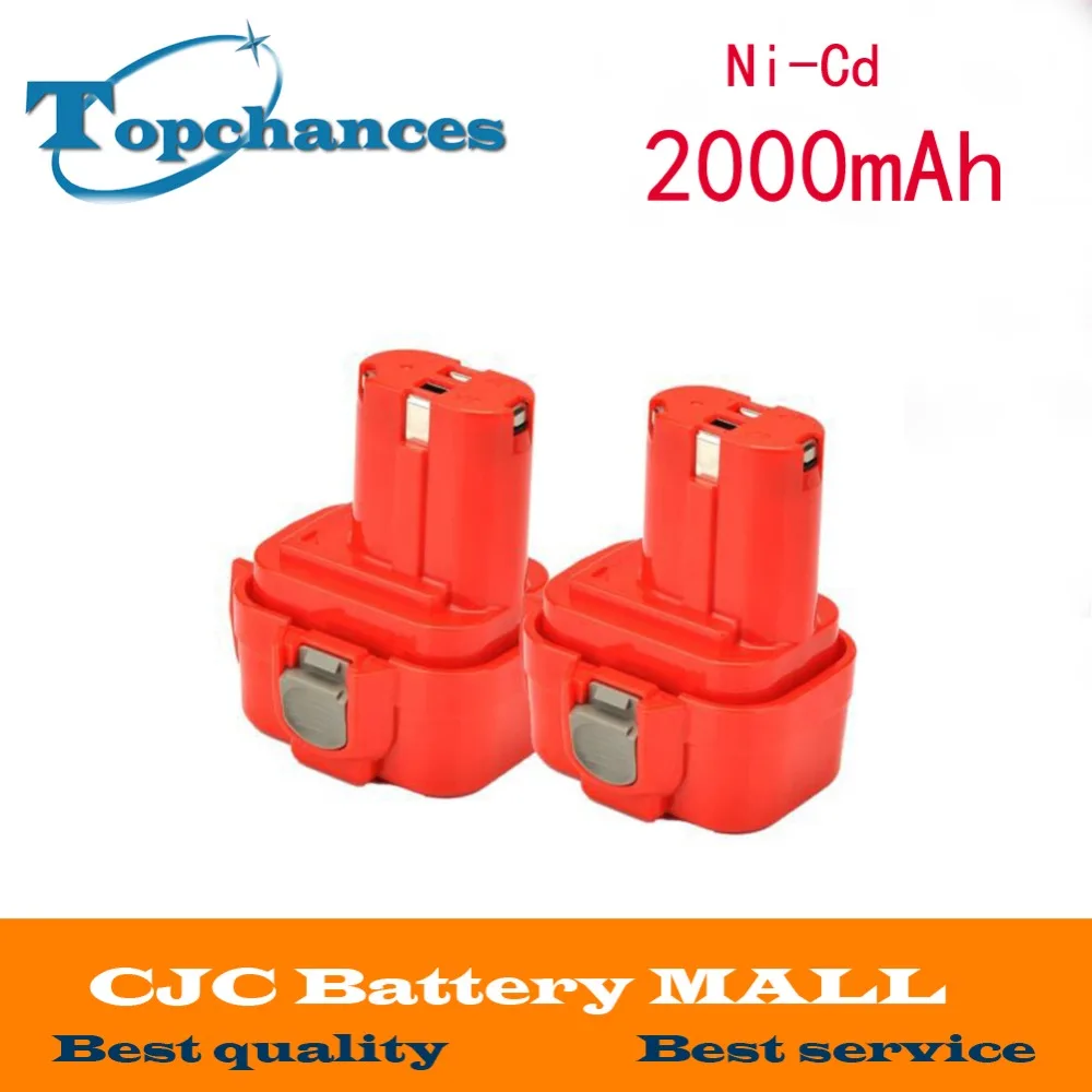 Аккумуляторная батарея Makita 9120 9122 PA09 6207D 2 шт. 9 6 В 2000 мАч Ni CD аккумуляторная для