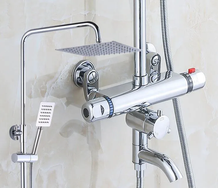 Термостатический смеситель для душа в ванную комнату Набор насадок настенный