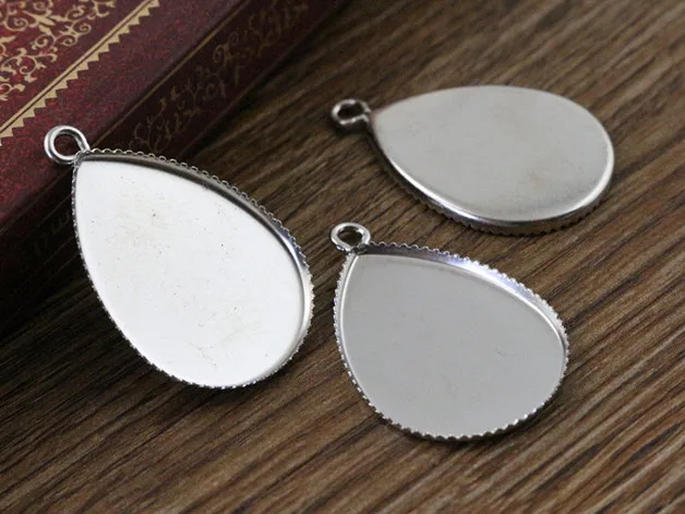 (Не выцветает) 10 шт. 18x25 мм Внутренний размер Нержавеющая сталь Материал простой