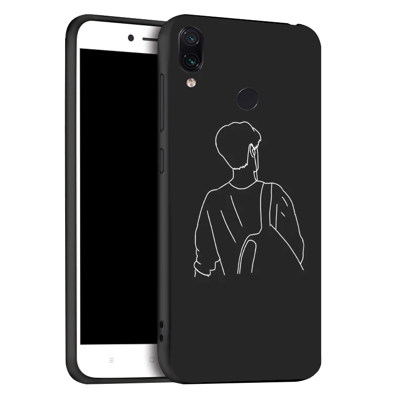 x068 Чехол Xiao mi Red mi Note 7 5 Pro 8 чехол Xio mi Red mi 7 S2 чехол 3D DIY Окрашенный черный чехол для Xiaomi mi 9 SE A1 A2 9T бампер Funda - Цвет: x068