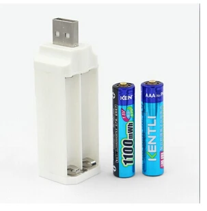 2 шт 1 5 v 1180mWh AAA перезаряжаемый литий полимерный аккумулятор с USB зарядным