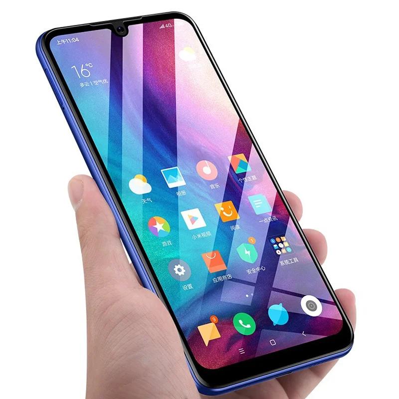 1 шт. Защитная пленка для экрана Xiaomi Redmi Note 7 pro полное покрытие пыленепроницаемое