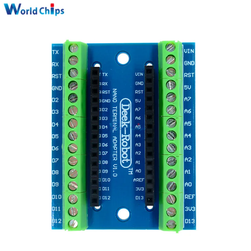 5 шт. Новая плата адаптера терминала для Arduino Nano V3.0 AVR ATMEGA328P AU Module|board arduino|board moduleboard