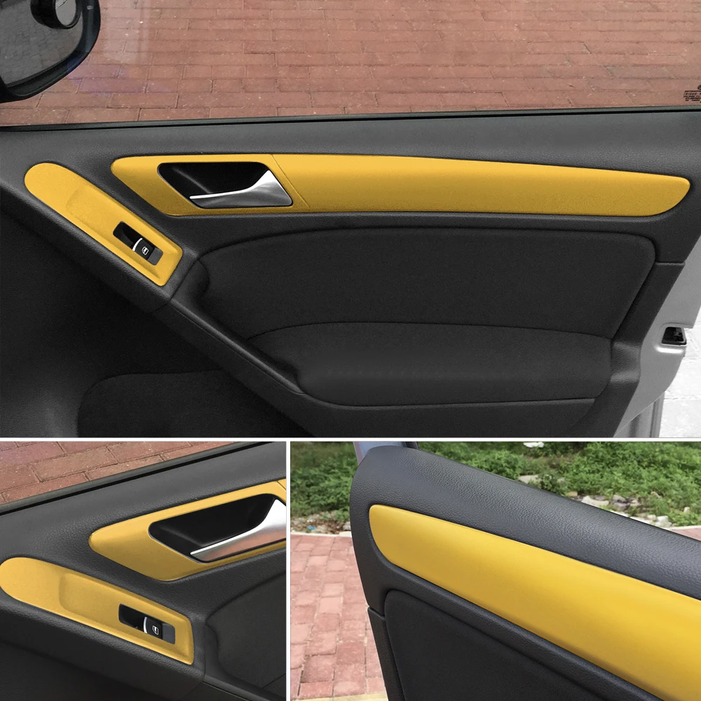 Для Volkswagen VW Golf 6 MK6 дверная ручка Накладка оконная панель Переключатель углеродное волокно пленка наклейка для автомобиля аксессуары для укладки