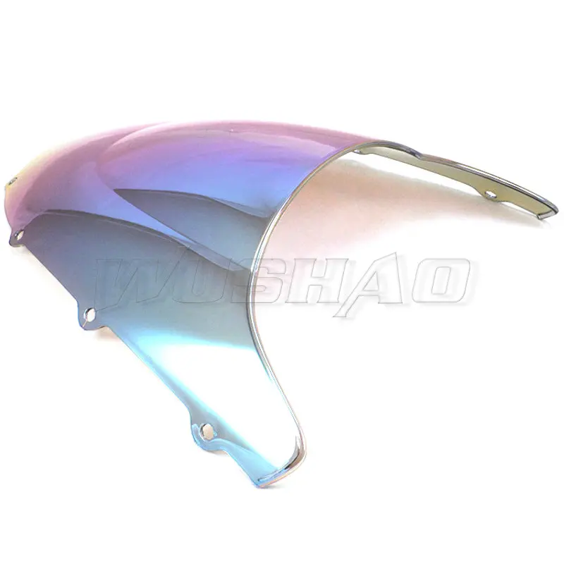Мотоцикл двойной пузырь лобовое стекло ветер экран для 1998 1999 Kawasaki Ninja ZX-9R ZX9R ZX 9R ZX900C 900 C черный Иридиум