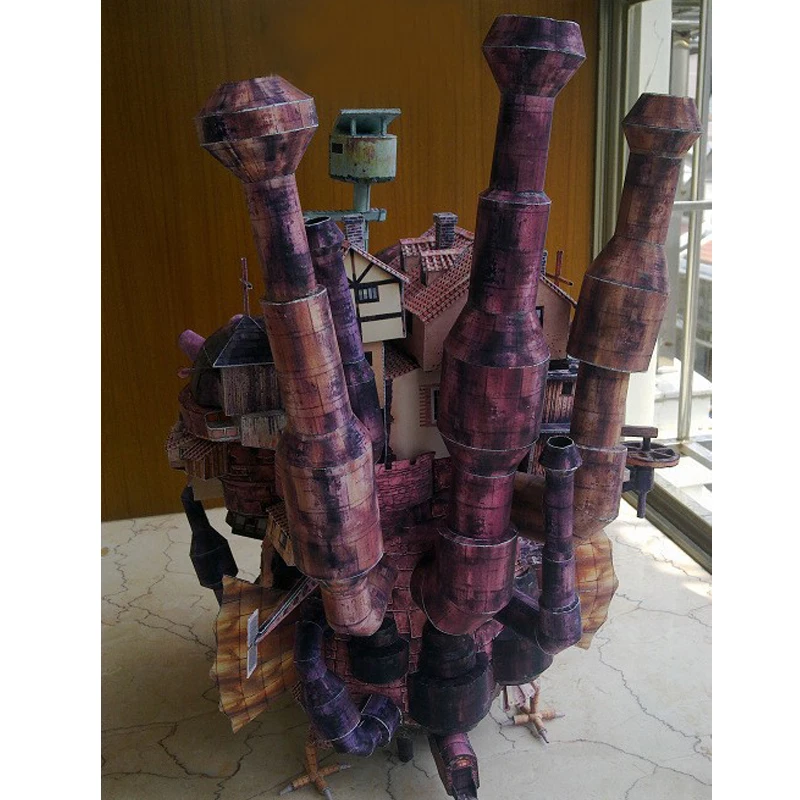 Детская игрушка DIY 3D бумажная головоломка модель Хаяо MiyazakiHowl движущаяся замок Тип земли
